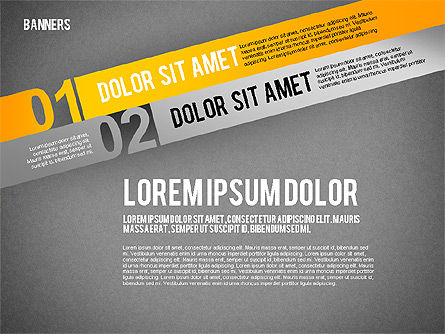 Opzioni con etichette, Slide 13, 01859, Diagrammi Palco — PoweredTemplate.com