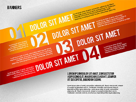 Opzioni con etichette, Slide 7, 01859, Diagrammi Palco — PoweredTemplate.com
