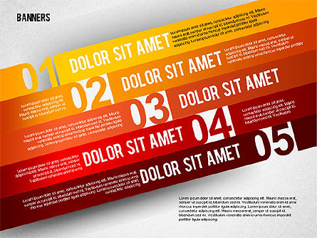 Options avec étiquettes, Diapositive 8, 01859, Schémas d'étapes — PoweredTemplate.com
