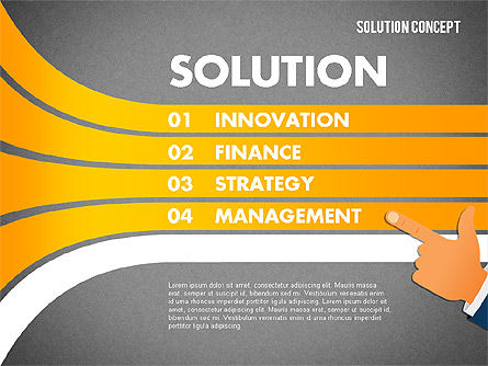 Options de concept de solution, Diapositive 14, 01861, Schémas d'étapes — PoweredTemplate.com