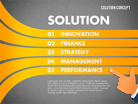 Options de concept de solution, Diapositive 15, 01861, Schémas d'étapes — PoweredTemplate.com