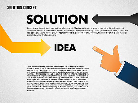 Opciones de soluciones, Diapositiva 7, 01861, Diagramas de la etapa — PoweredTemplate.com