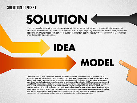 ソリューションコンセプトオプション, スライド 8, 01861, 段階図 — PoweredTemplate.com