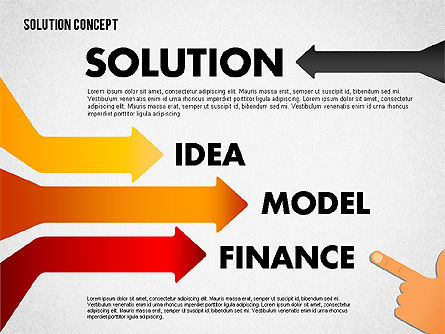 Options de concept de solution, Diapositive 9, 01861, Schémas d'étapes — PoweredTemplate.com
