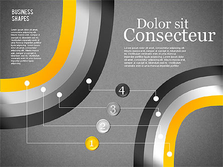 Conjunto de formas de presentación, Diapositiva 10, 01863, Formas — PoweredTemplate.com