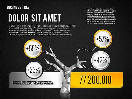 Diagramme d'arbre d'entreprise, Diapositive 12, 01872, Modèles commerciaux — PoweredTemplate.com
