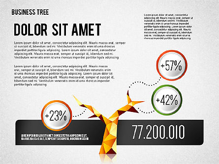Diagramme d'arbre d'entreprise, Diapositive 3, 01872, Modèles commerciaux — PoweredTemplate.com