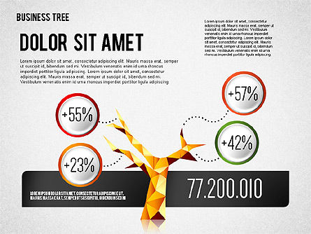 Diagramme d'arbre d'entreprise, Diapositive 4, 01872, Modèles commerciaux — PoweredTemplate.com