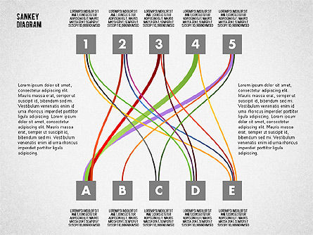 Sankey diagram toolbox, スライド 5, 01873, プロセス図 — PoweredTemplate.com