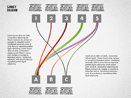 Sankey Diagram Toolbox, Slide 7, 01873, Process Diagrams — PoweredTemplate.com