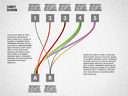 Sankey Diagram Toolbox, Slide 8, 01873, Process Diagrams — PoweredTemplate.com