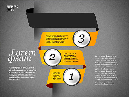 Caja de herramientas Zigzag Steps, Diapositiva 11, 01877, Diagramas de la etapa — PoweredTemplate.com