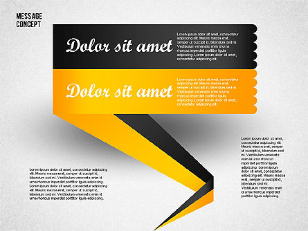 Sprechblasen Konzept, Folie 2, 01880, Schablonen — PoweredTemplate.com