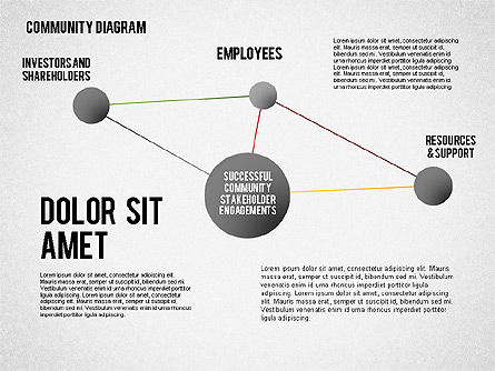 Successful Stakeholder Engagement Diagram, Slide 3, 01883, Process Diagrams — PoweredTemplate.com