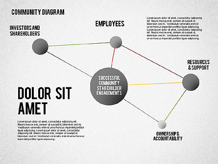 Successful Stakeholder Engagement Diagram, Slide 4, 01883, Process Diagrams — PoweredTemplate.com