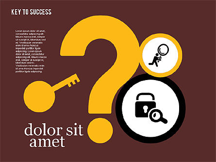 Clé du schéma de succès, Diapositive 13, 01887, Modèles commerciaux — PoweredTemplate.com
