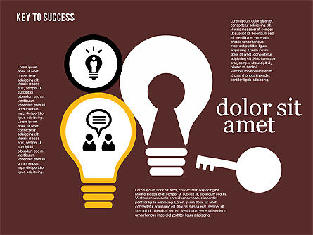 Key para o diagrama de sucesso, Deslizar 15, 01887, Modelos de Negócio — PoweredTemplate.com