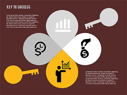 Key to Success Diagram, Slide 16, 01887, Business Models — PoweredTemplate.com