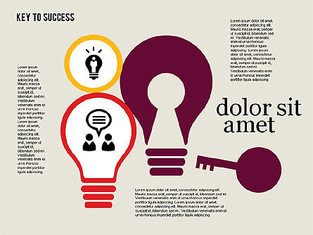 Key to Success Diagram, Slide 7, 01887, Business Models — PoweredTemplate.com