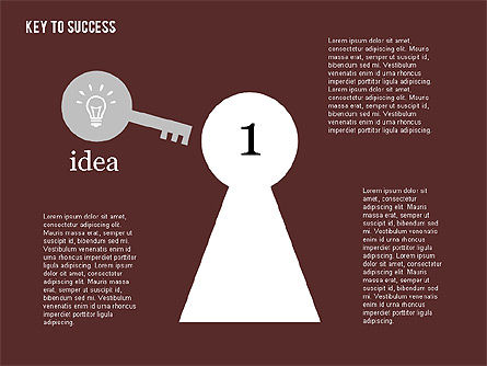 Key para o diagrama de sucesso, Deslizar 9, 01887, Modelos de Negócio — PoweredTemplate.com