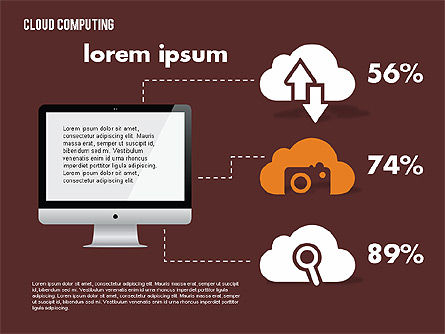 Diagram Solusi Awan, Slide 14, 01888, Model Bisnis — PoweredTemplate.com