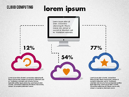 Diagramme des solutions Cloud, Diapositive 7, 01888, Modèles commerciaux — PoweredTemplate.com
