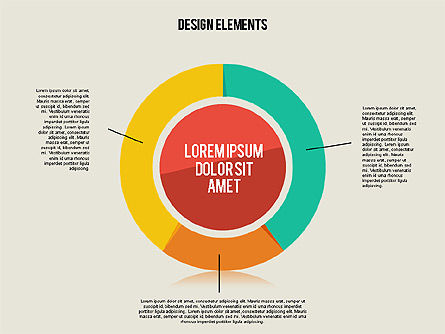 Flat design formas caixa de ferramentas, Modelo do PowerPoint, 01889, Formas — PoweredTemplate.com