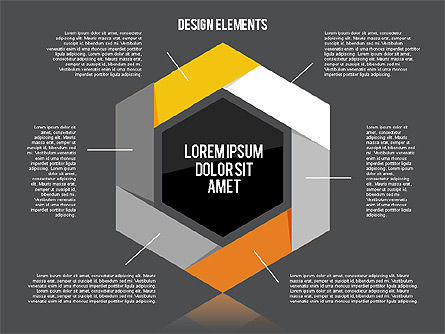 Flat Design Shapes Toolbox, Slide 12, 01889, Shapes — PoweredTemplate.com
