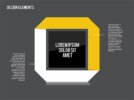 Bentuk Desain Kotak Datar, Slide 15, 01889, Bentuk — PoweredTemplate.com
