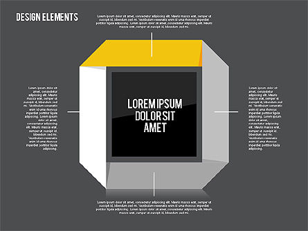 Bentuk Desain Kotak Datar, Slide 16, 01889, Bentuk — PoweredTemplate.com