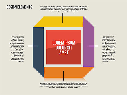 Caja de herramientas de formas de diseño plano, Diapositiva 8, 01889, Formas — PoweredTemplate.com