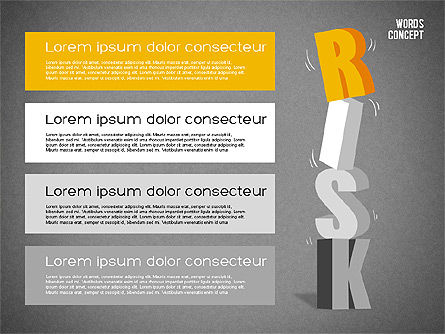 Diagrama Conceptual de Palabras, Diapositiva 11, 01890, Modelos de negocios — PoweredTemplate.com