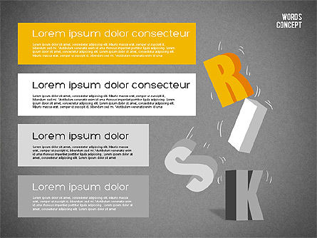 Words Concept Diagram, Slide 12, 01890, Business Models — PoweredTemplate.com