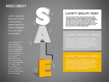 Wörter Konzept Diagramm, Folie 15, 01890, Business Modelle — PoweredTemplate.com
