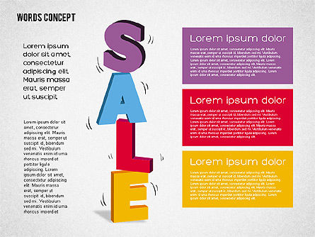 言葉の概念図, スライド 7, 01890, ビジネスモデル — PoweredTemplate.com