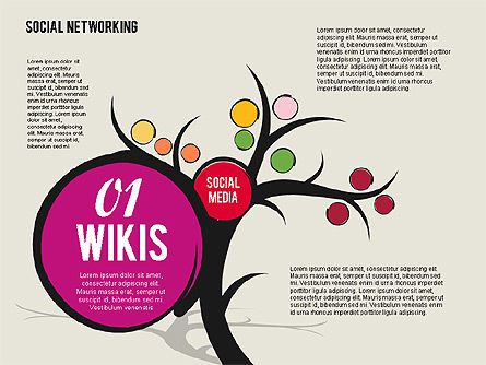 Social Networking Baum, Folie 2, 01891, Präsentationsvorlagen — PoweredTemplate.com