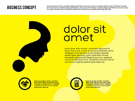 Concept de présentation en conception plate, Diapositive 11, 01894, Modèles de présentations — PoweredTemplate.com