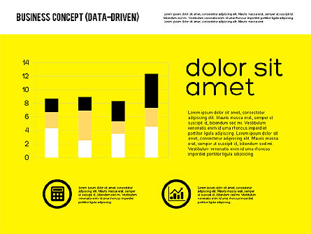 Concept de présentation en conception plate, Diapositive 12, 01894, Modèles de présentations — PoweredTemplate.com