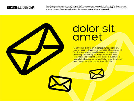 Concept de présentation en conception plate, Diapositive 13, 01894, Modèles de présentations — PoweredTemplate.com