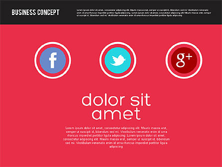 Concepto de Presentación en Diseño Plano, Diapositiva 8, 01894, Plantillas de presentación — PoweredTemplate.com