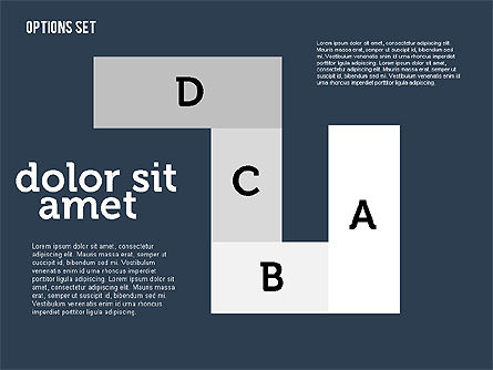 평면 디자인의 종이 접기 스타일 단계, 슬라이드 11, 01897, 모양 — PoweredTemplate.com