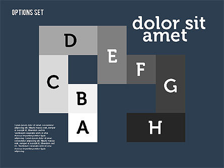 Stadi stile origami in design piatto, Slide 14, 01897, Forme — PoweredTemplate.com