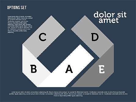 Stadi stile origami in design piatto, Slide 15, 01897, Forme — PoweredTemplate.com