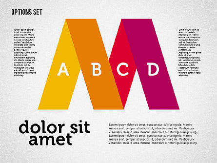 フラットデザインの折り紙スタイルステージ, スライド 5, 01897, 図形 — PoweredTemplate.com