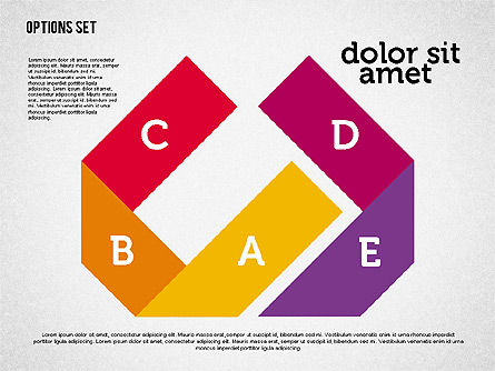Stadi stile origami in design piatto, Slide 7, 01897, Forme — PoweredTemplate.com