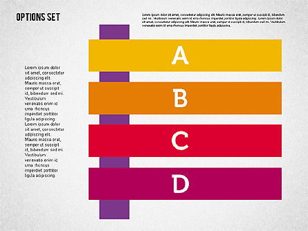 평면 디자인의 종이 접기 스타일 단계, 슬라이드 8, 01897, 모양 — PoweredTemplate.com