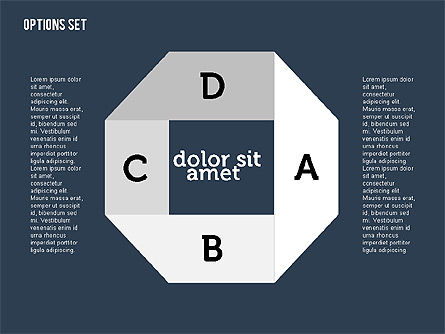 Etapes de style origami en conception plate, Diapositive 9, 01897, Formes — PoweredTemplate.com