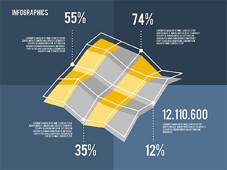 Kotak Peralatan Diagram Dalam Desain Datar, Slide 14, 01898, Templat Presentasi — PoweredTemplate.com