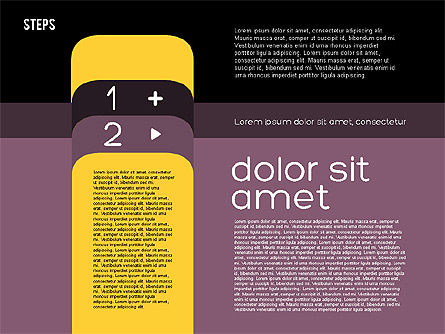 フラットデザインのプレゼンテーションアジェンダ, スライド 14, 01899, 段階図 — PoweredTemplate.com