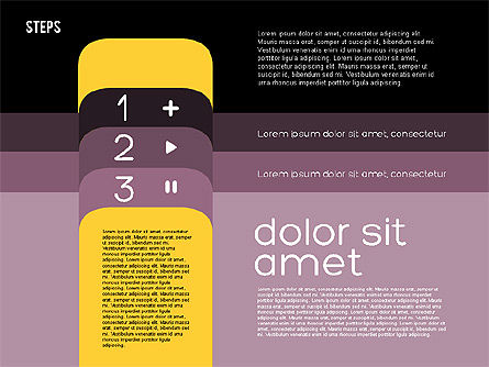 Presentation Agenda in Flat Design, Slide 15, 01899, Stage Diagrams — PoweredTemplate.com